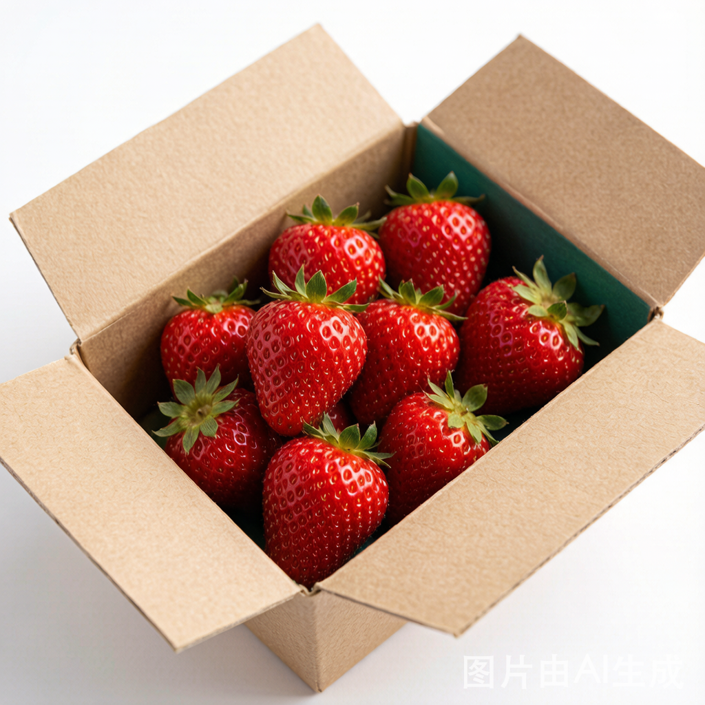 新鲜草莓 2盒装 现摘现发 酸甜可口